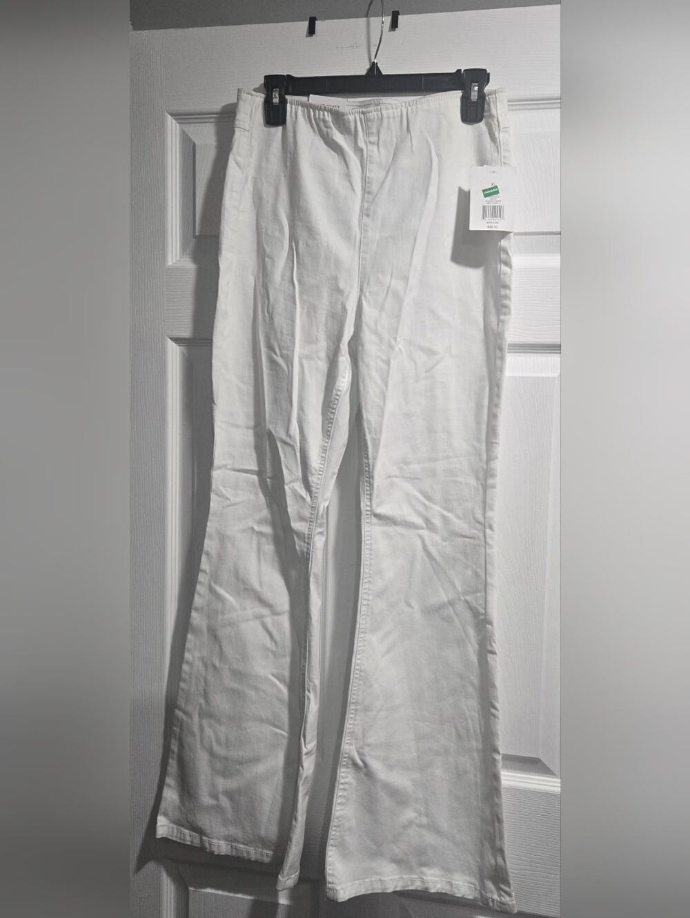 True Craft White High-Rise Flare Jeans